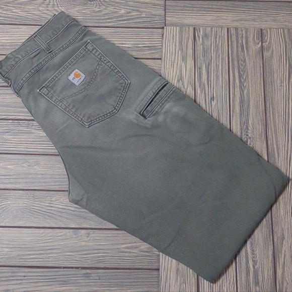 Carhartt Pants Vintage Carhartt Pants Green Olive Workwear Wide Leg